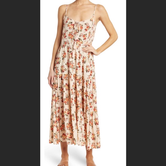 ANGIE Summer Midi Floral Dress Size M - Picture 1 of 6